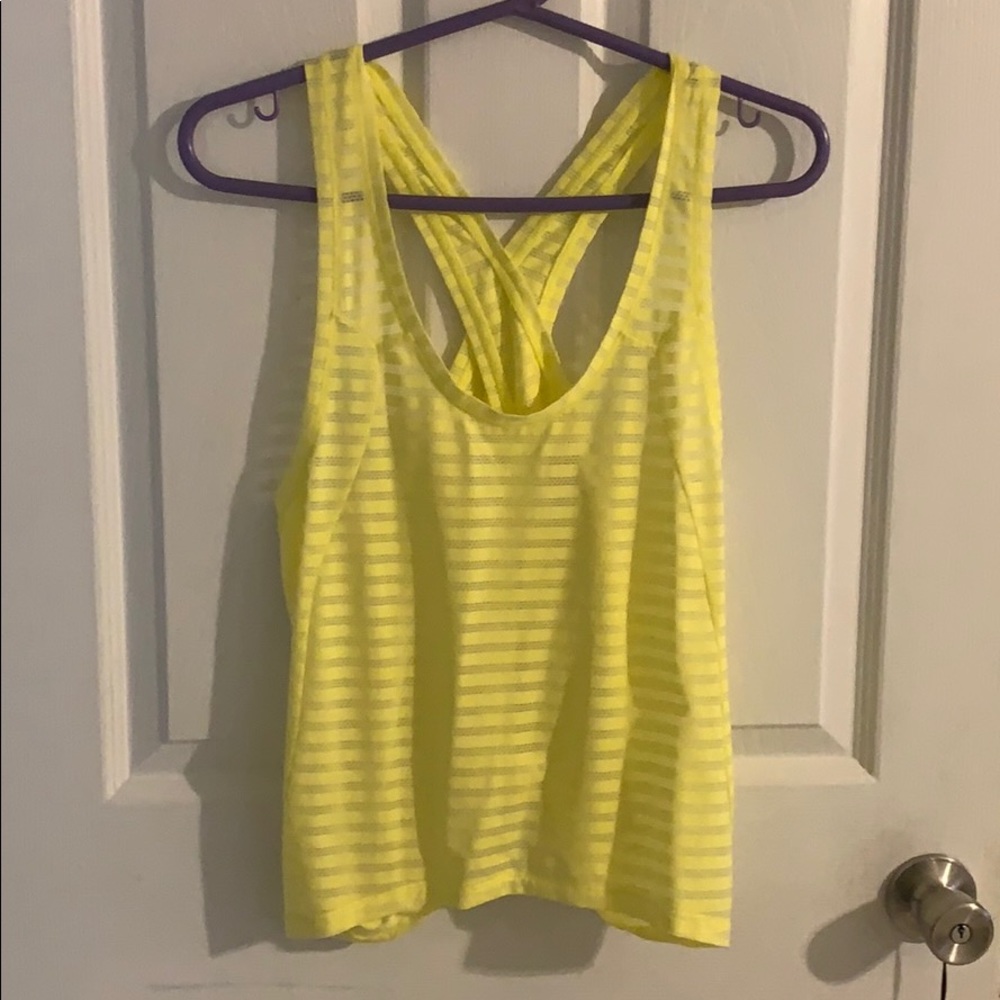 Zyia yellow nimbus tank top size small